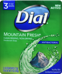 DIAL SOAP MOUNTAIN FRESH BAR 4 OZ PK/3