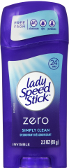 LADY SPEED STICK DEO ZERO SIMPLY CLEAN 2.3 OZ