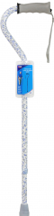 CANE ALUM ERGO OFFSET BLUE FLORAL