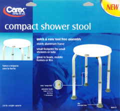 SHOWER CHAIR W/OUT BACK ROUND STOOL
