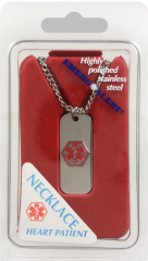 ID NECKLACE HEART PATIENT CLAMSHELL