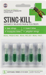STING KILL SWABS 5 AMPULES CARDED