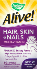 ALIVE HAIR SKIN & NAILS MULTI VIT SOFTGEL 60