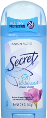 SECRET INVISIBLE SOLID A/P SHEER CLEAN 2.6 OZ