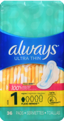 ALWAYS ULTRA MAXI W/WINGS 36