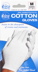 GLOVE COTTON MD 7.5-8.5 PR