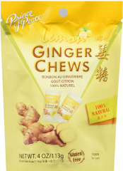 GINGER LEMON CHEWS 4 OZ