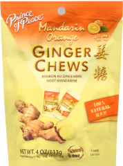GINGER ORANGE CHEWS 4 OZ