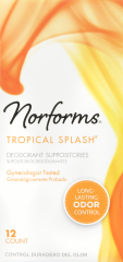 NORFORMS SUPPOSITORIES TROPICAL SPLASH 12
