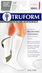ANTI EMBOLISM KNEE 18MM TRUFORM CT WHITE XL