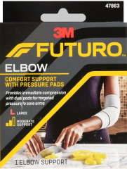 ELBOW BRACE W/PRESSURE PAD LG 11-12" FUT