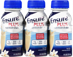 ENSURE PLUS VANILLA BOTTLE 8 OZ 6(4)