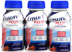 ENSURE PLUS STRAWBERRY BOTTLE 8 OZ 6(4)