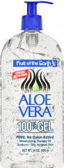 ALOE VERA GEL 100% 24 OZ FRUIT OF THE EARTH