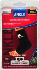 ANKLE BRACE ELASTIC BLK SM