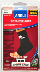 ANKLE BRACE ELASTIC BLK MD