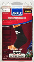 ANKLE BRACE ELASTIC BLK XL