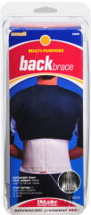 BACK BRACE LUMBAR WHITE SM