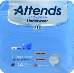 ATTENDS PULL-ON 7 W/LEAKAGE XL 58-68" 14 (4)