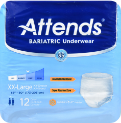 ATTENDS PULL ON UNDERWEAR BARIATRIC XXL 12(4)