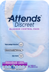 ATTENDS PAD DISCREET MAXIMUM LONG 20 (10)