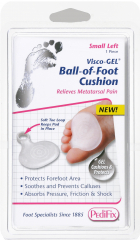 BALL OF FOOT VISCO GEL CUSHION SM LEFT PK/1