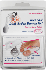 BUNION FIX DUAL ACTION VISCO GEL PK/1
