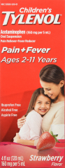 TYLENOL CHILD SUSPENSION STRAWBERRY 4 OZ