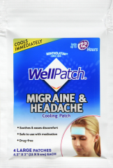 WELLPATCH MIGRAINE COOLING HEADACHE PATCH 4