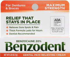 BENZODENT DENTURE CREAM 0.25 OZ