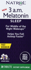 MELATONIN 3AM TAB 3 MG 30 NATROL             