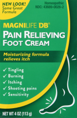 MAGNILIFE DB PAIN RELIEVING FOOT CREAM 4 OZ