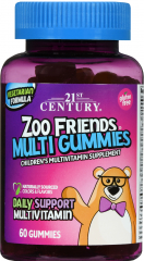 21ST CENTURY ZOO FRIENDS MULTI VIT GUMMY 60