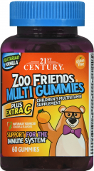 21ST CENTURY ZOO FRIENDS MULTI VIT+C GUMMY 60