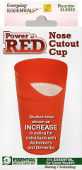 CUP DRINKING NOSE CUT OUT RED