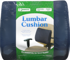 CUSHION LUMBAR FOAM W/STRAP NAVY