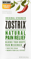 ZOSTRIX ARTHRITIS PAIN CREAM REGULAR 2 OZ