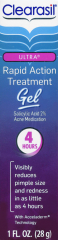 CLEARASIL ULTRA 4 HOUR TREATMENT GEL 1 OZ