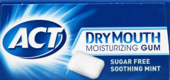 ACT DRY MOUTH SOOTHING MINT GUM 20           