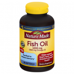 FISH OIL SOFTGEL 1200 MG + VIT D 1000IU 90   