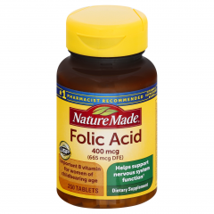 FOLIC ACID TAB 400 MCG 250 NM 1274           