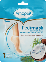 AMOPE PEDI FOOT MASK PAIR COCONUT            