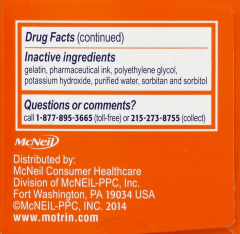 MOTRIN IB LIQUID GELS 80                     