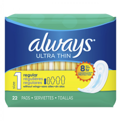 ALWAYS ULTRA THIN REGULAR 22                 