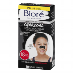 BIORE DEEP CLEAN CHARCOAL PORE STRIP 18      