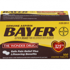 BAYER ASPIRIN TAB 5 GR 100                   