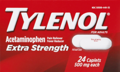 TYLENOL CAPLET EXTRA STRENGTH 500 MG 24      