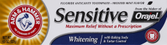 ARM & HAMMER SENSITIVE WHITEN T/PASTE 4.5 OZ 