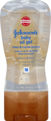 J&J BABY OIL GEL W/SHEA & COCOA BUTTER 6.5 OZ