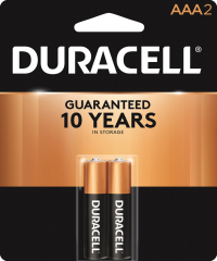 DURACELL BATT SIZE AAA 2 PACK #MN2400B2Z     
